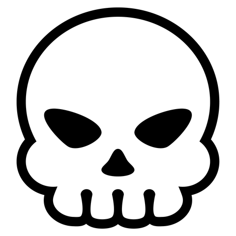 Skull Emoji Coloring Page